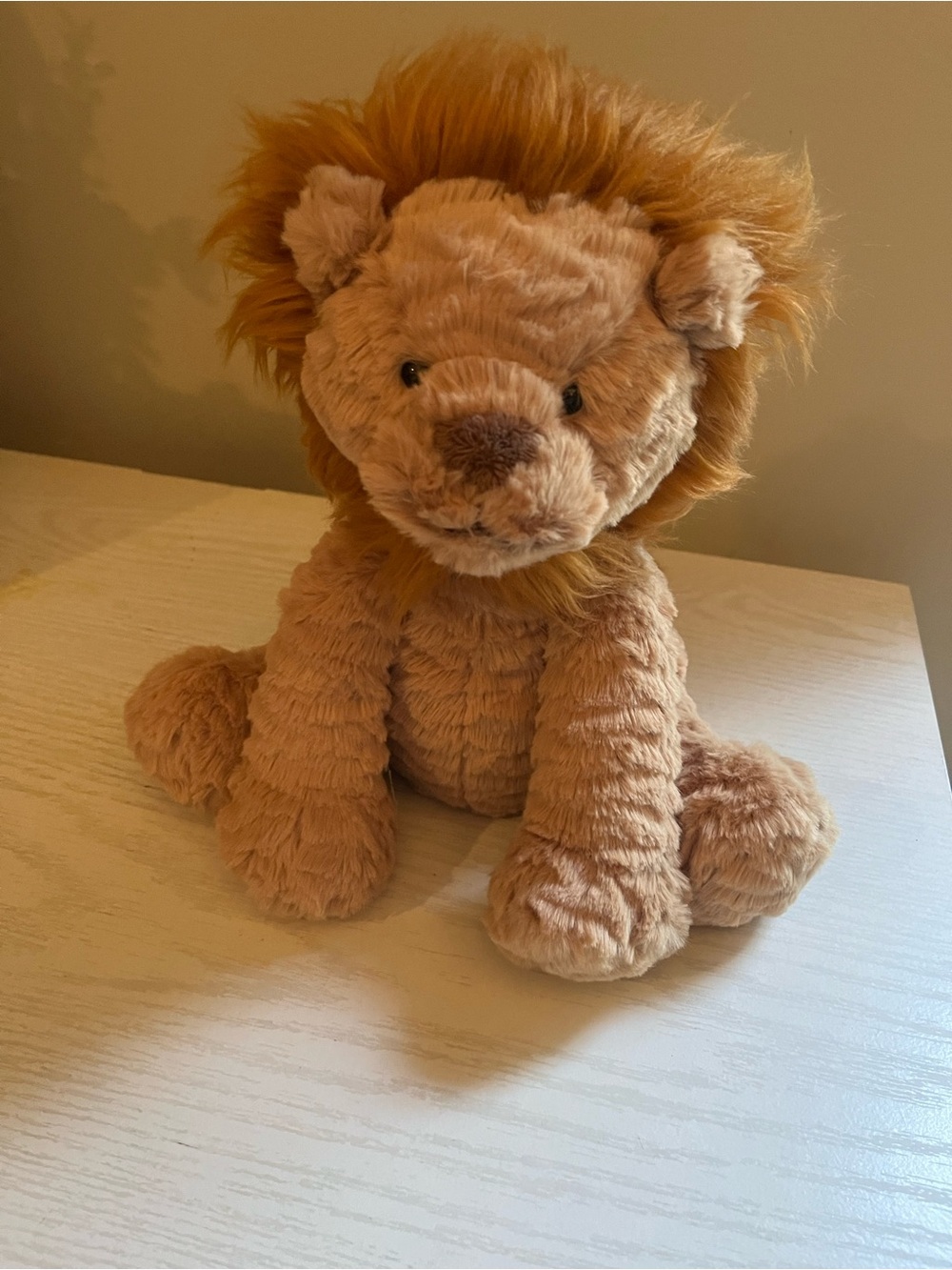 Jellycat Cream and Brown Plush Lion
